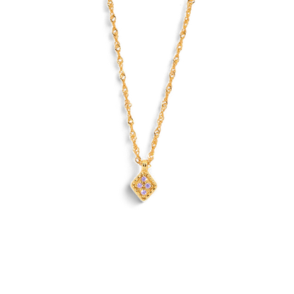 Dainty Birthstone Kite Necklace