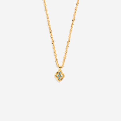 Dainty Birthstone Kite Necklace