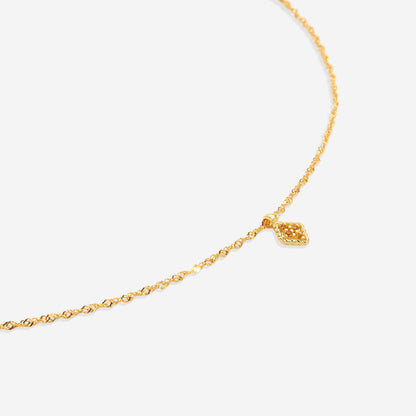 Dainty Birthstone Kite Necklace