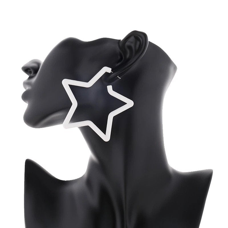 Ear Candy Star Hoop Earrings