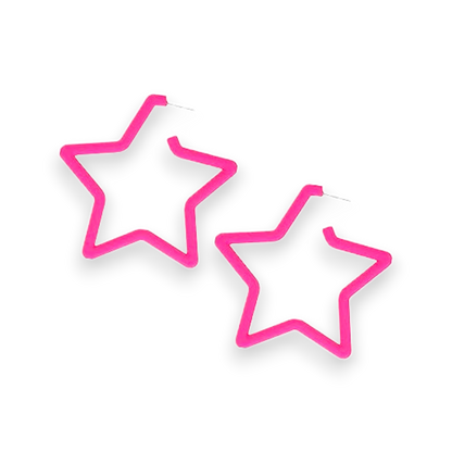 Ear Candy Star Hoop Earrings