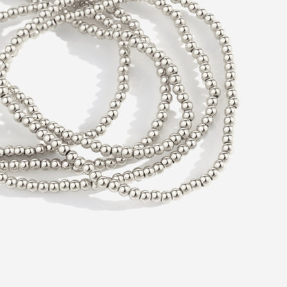 3mm Beaded Bracelet Stacking Set