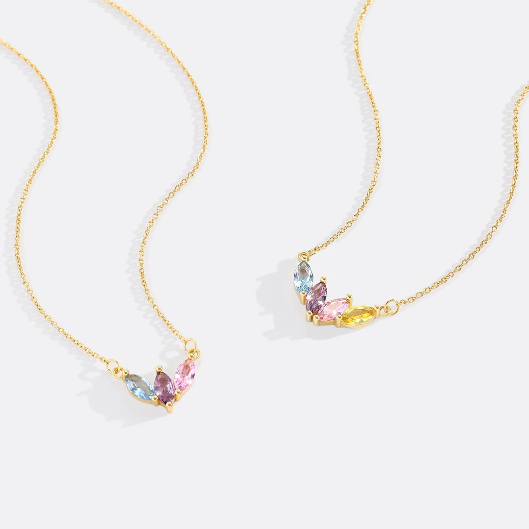 Elegant Family Birthstone Necklace