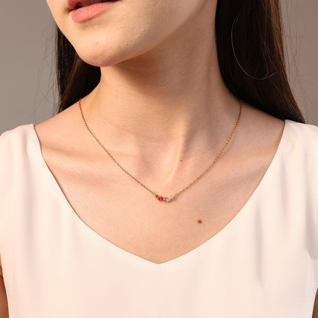 Ombre Birthstone Necklace