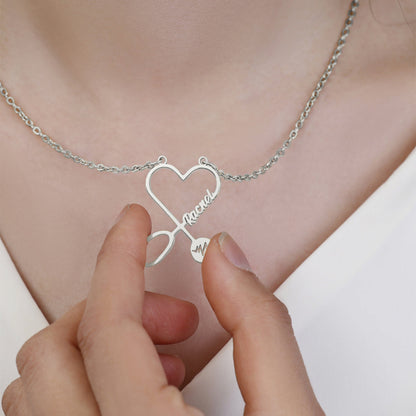 Stethosope Name Necklace