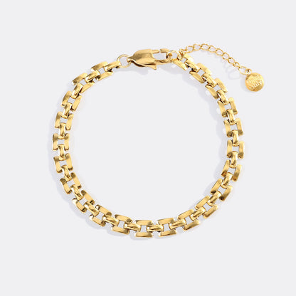 Timepiece Link Chain Bracelet