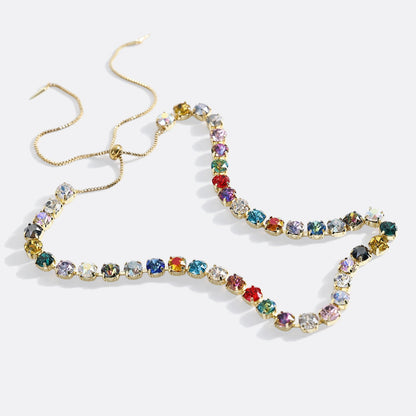 Ombré Crystal Adjustable Necklace