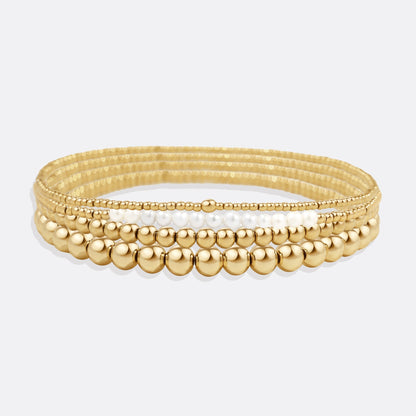Everyday Pearl Bracelet Stacking Set