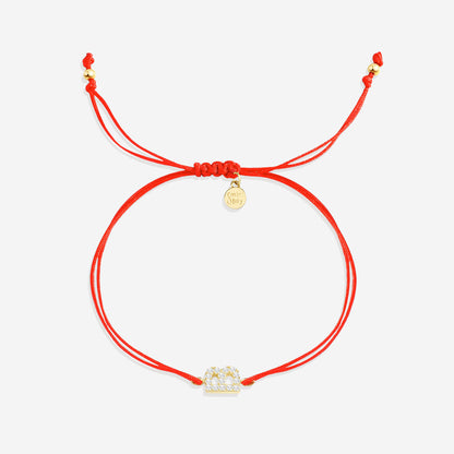 Initial String Adjustable Bracelet