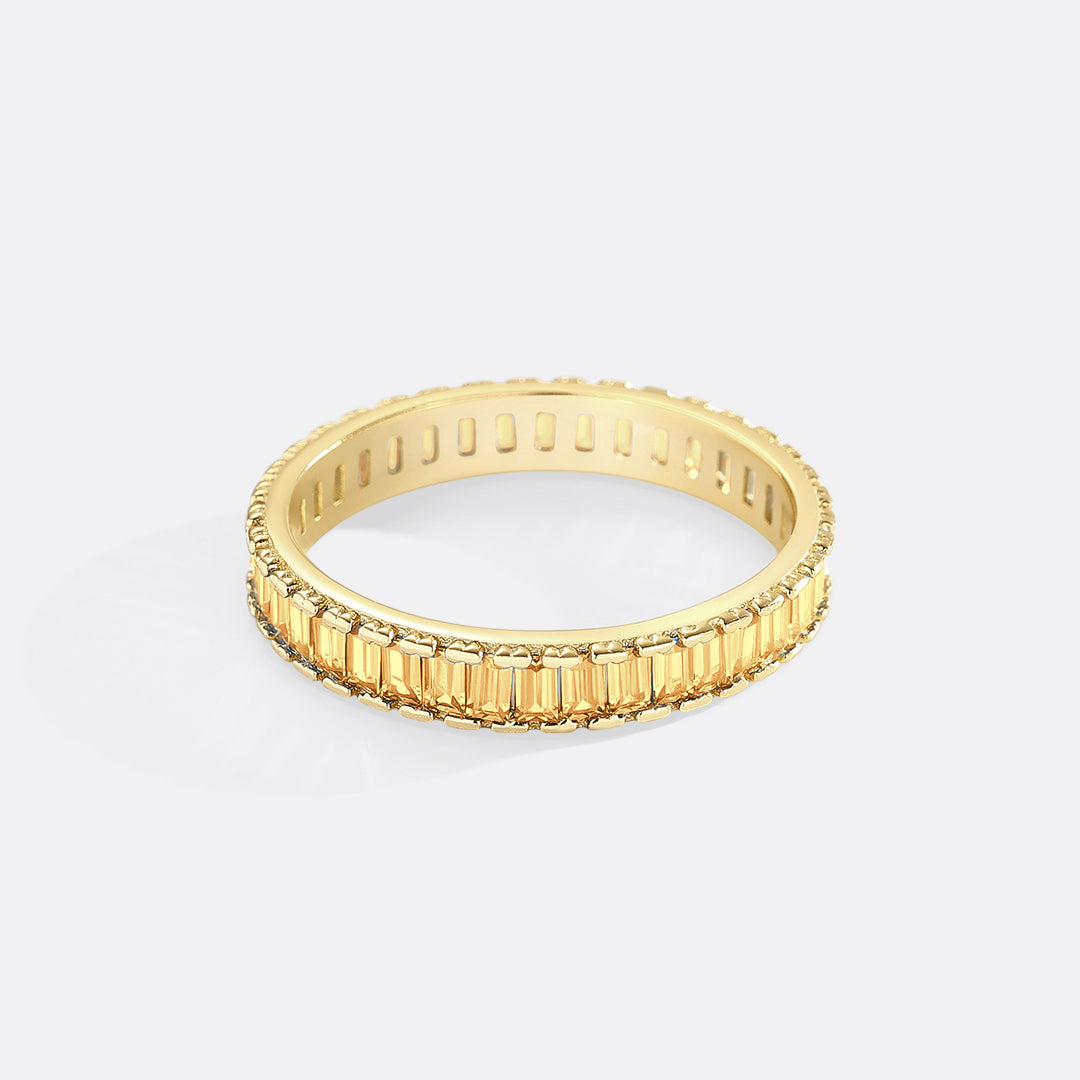 Baguette Birthstone Eternity Band