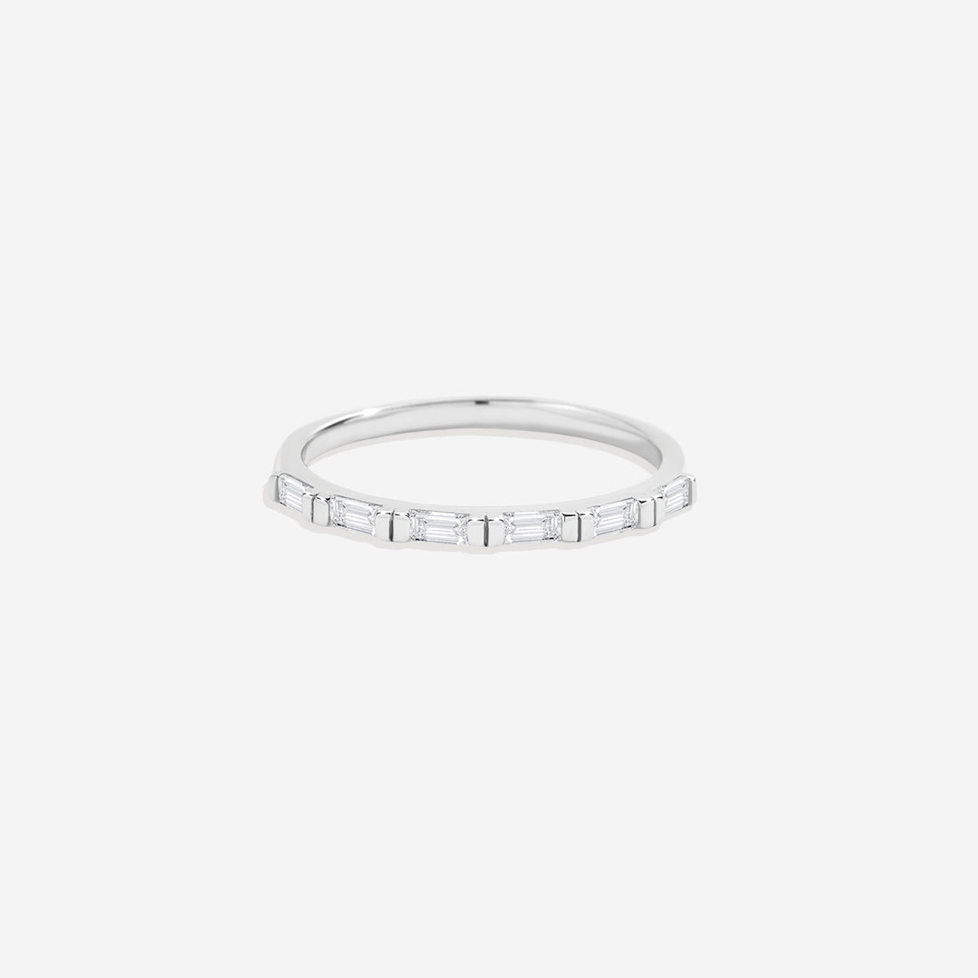 Baguette White Diamond Ring