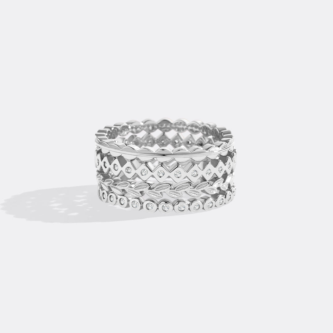 Dainty Gold Mini Ring Set