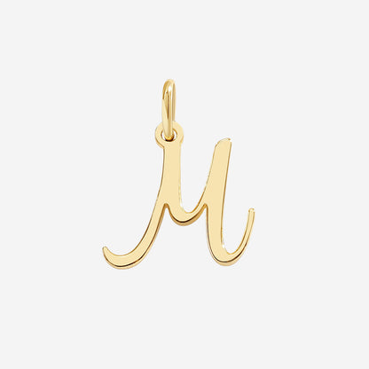 Cursive Initial Charm – Gold