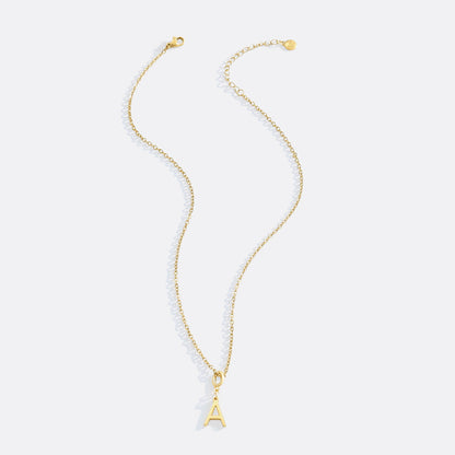 Minimalist Initial Charm Necklace