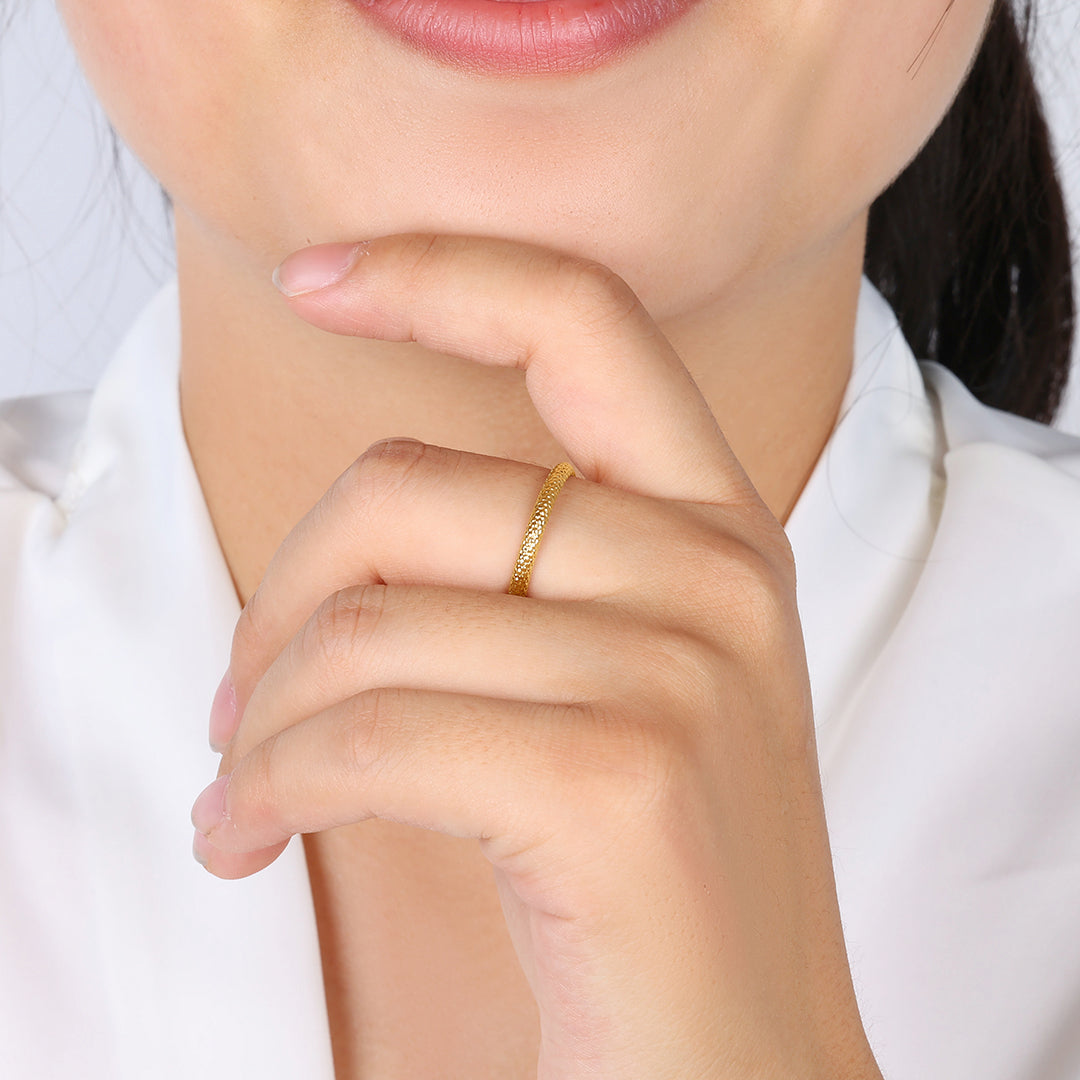 Snakeskin Stacking Ring