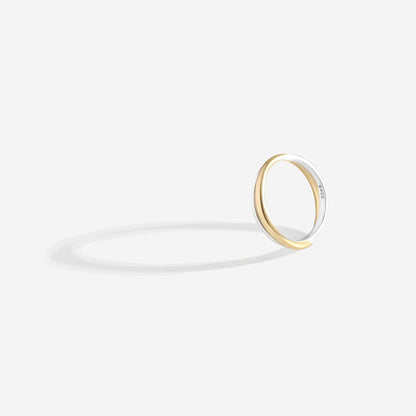 Mixed Metal Crossover Ring