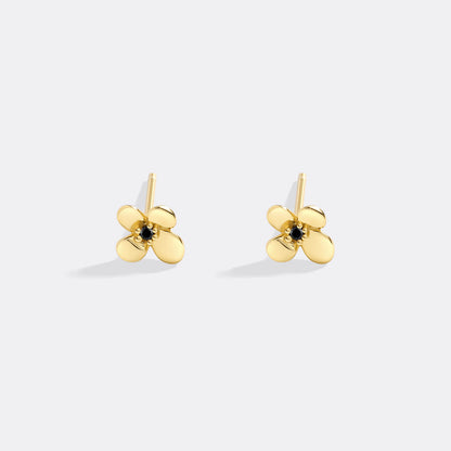 Dainty Floral Statement Stud Earrings