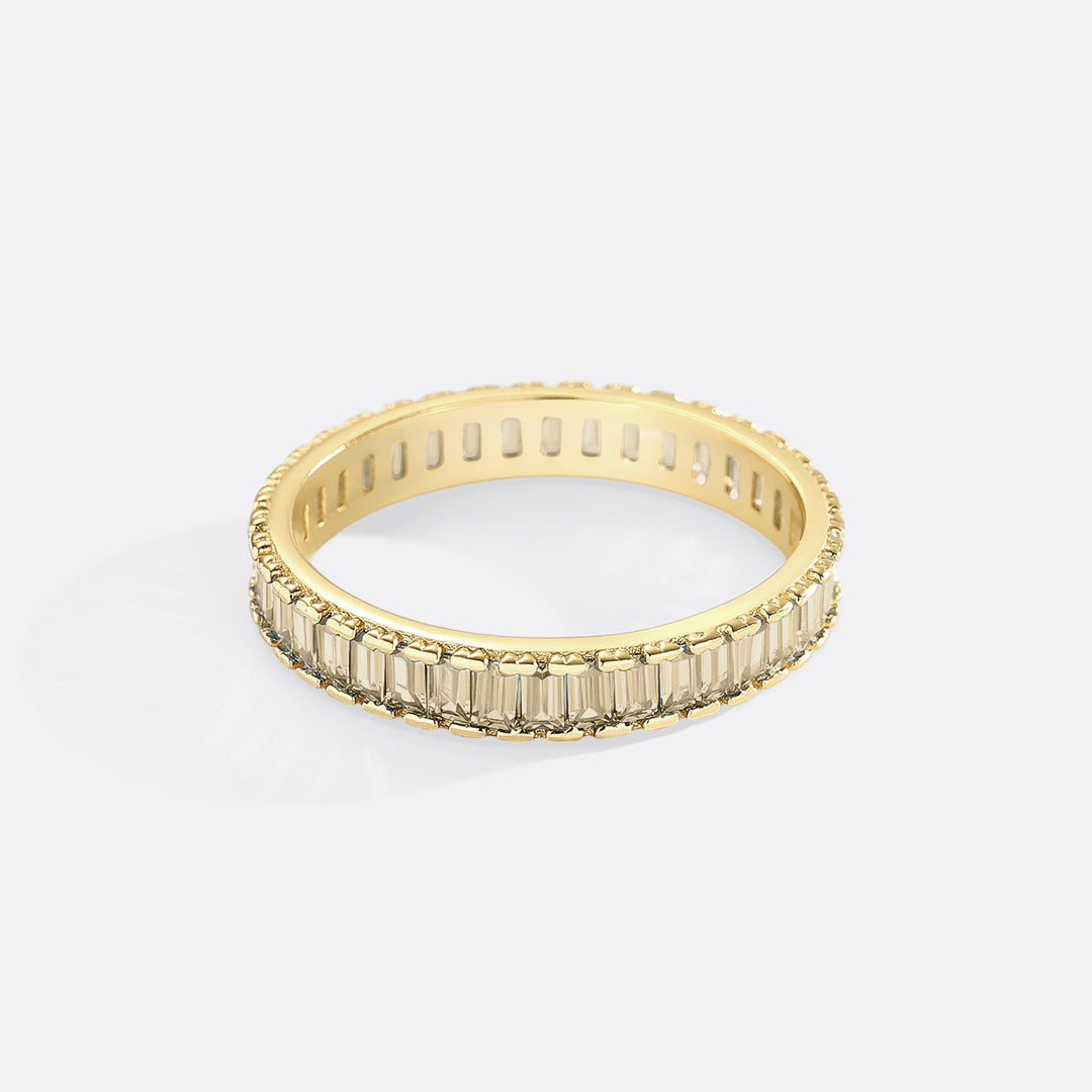 Baguette Birthstone Eternity Band
