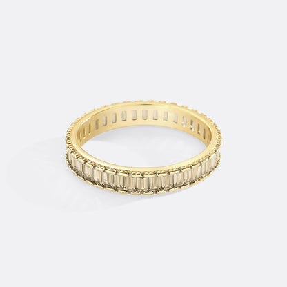 Baguette Birthstone Eternity Band