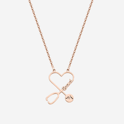 Stethosope Name Necklace