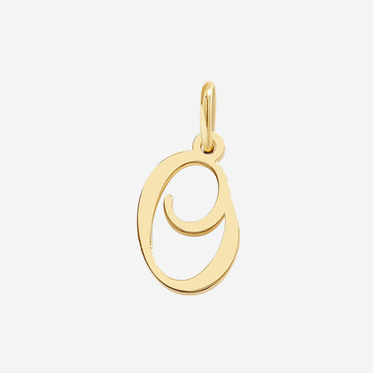 Cursive Initial Charm – Gold