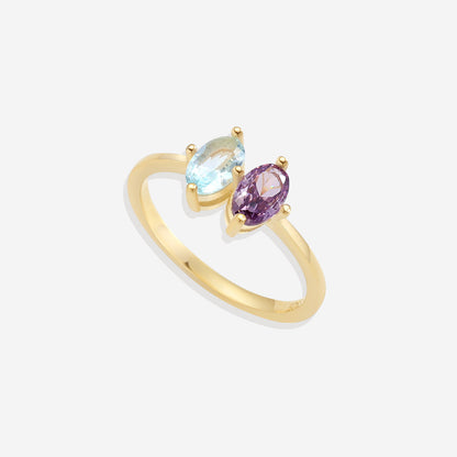 Birthstone Marquis-Cut Ring