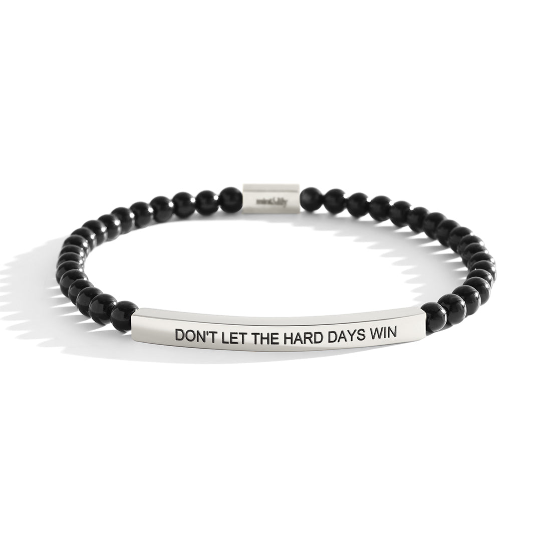 Don't Let The Hard Days Win Beaded Inspire Bracelet