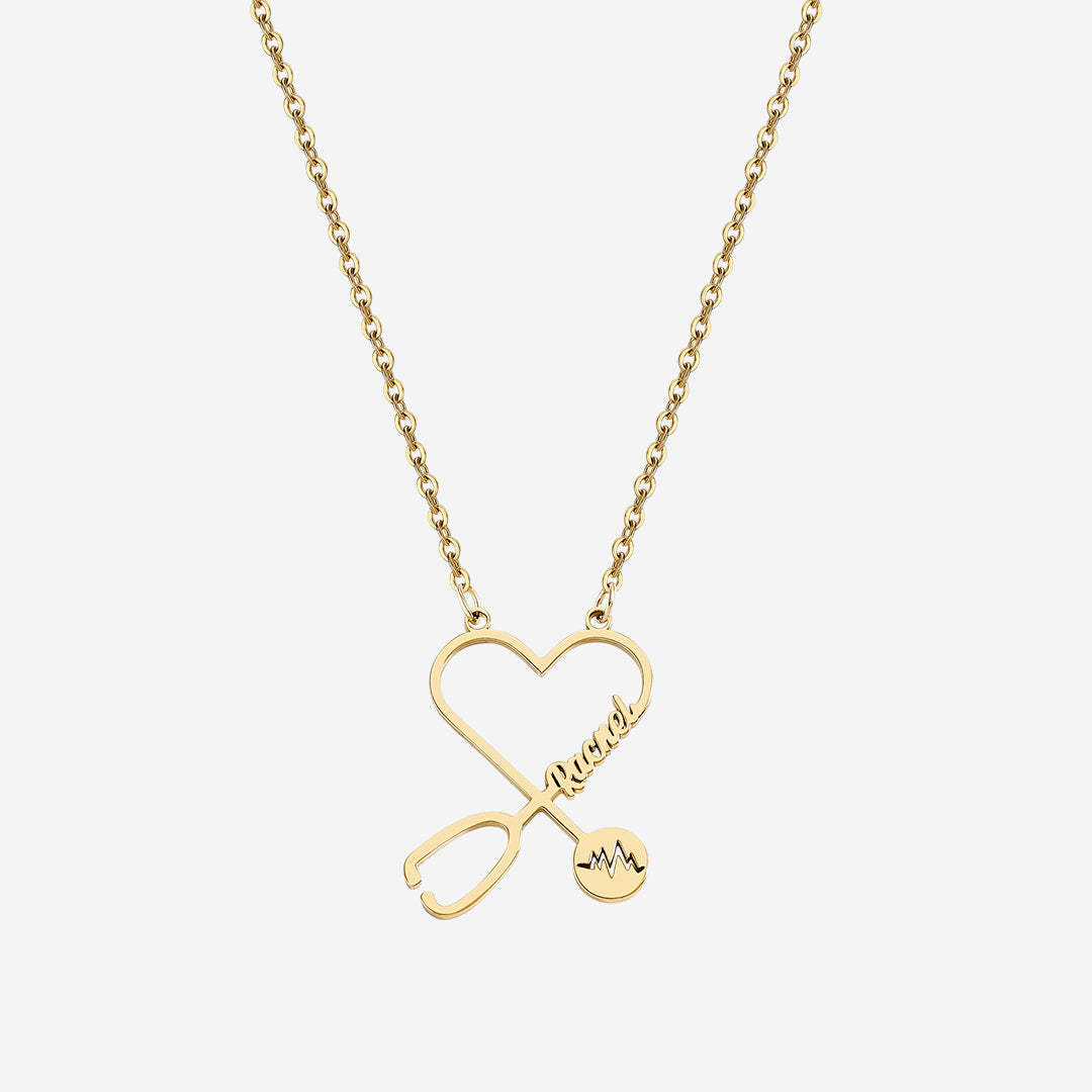 Stethosope Name Necklace