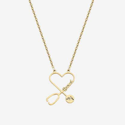 Stethosope Name Necklace