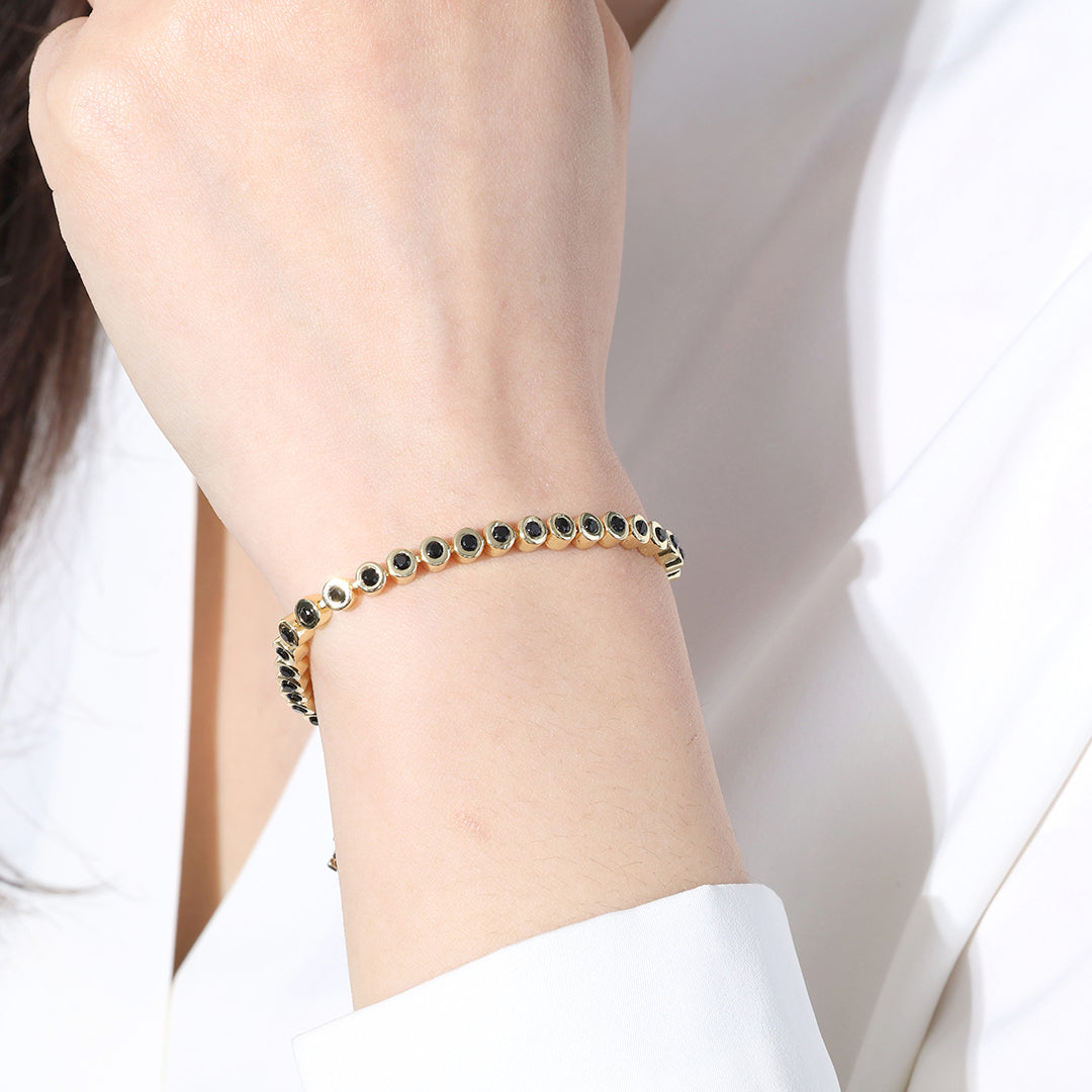 Black Gemstone Bracelet