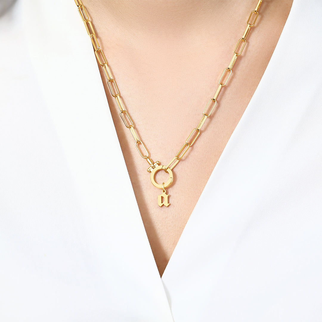 Old English Letter Charm