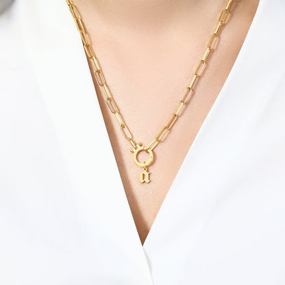 Old English Letter Charm