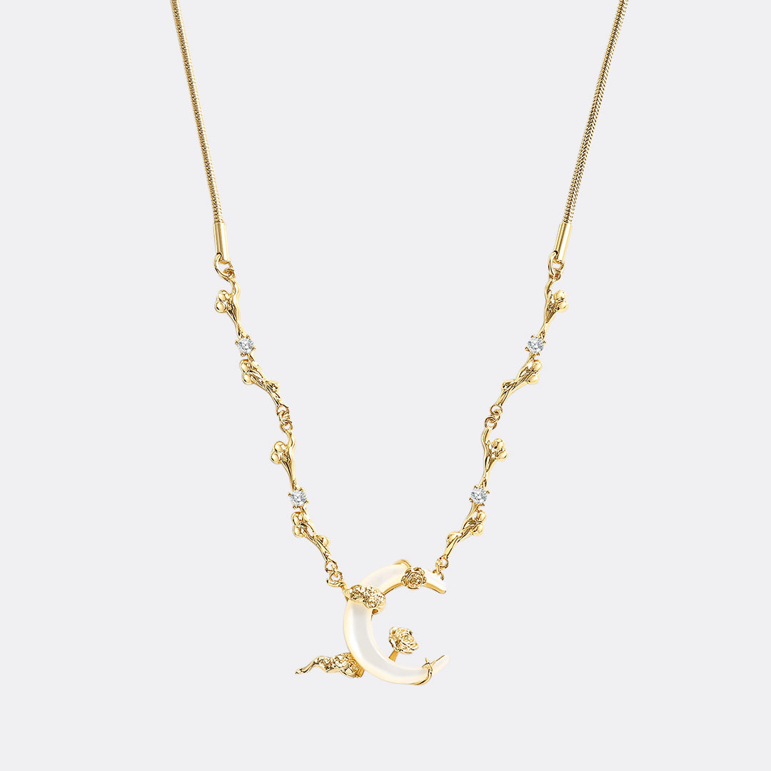 Shell Moon Necklace