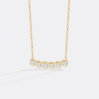Classic Bezel-Set Diamond Necklace
