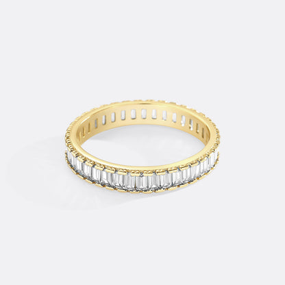 Baguette Birthstone Eternity Band