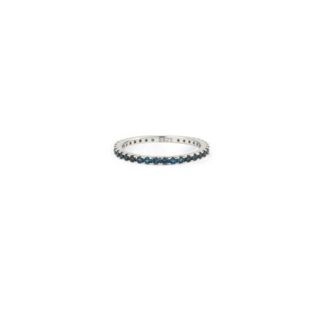 December Birthstone Eternity Stacking Ring