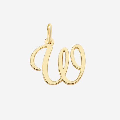 Cursive Initial Charm – Gold
