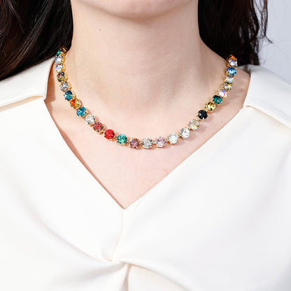 Ombré Crystal Adjustable Necklace