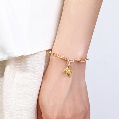 Golden Elephant Charm – Luck & Positivity