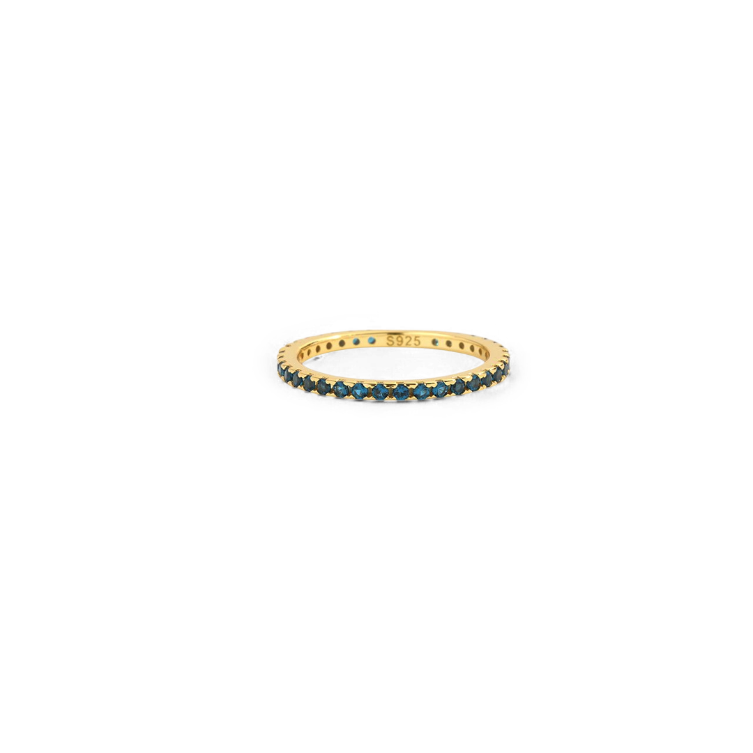 December Birthstone Eternity Stacking Ring