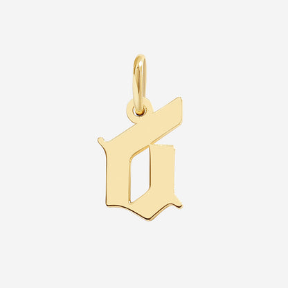 Old English Letter Charm