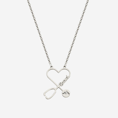 Stethosope Name Necklace