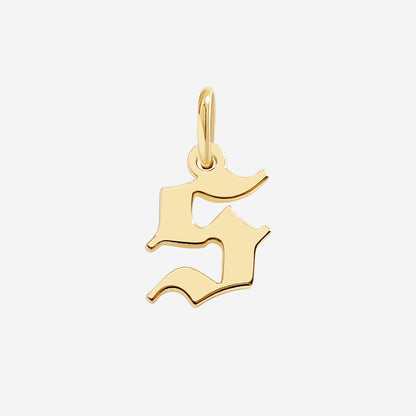 Old English Letter Charm