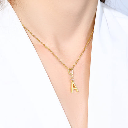 Minimalist Initial Charm Necklace