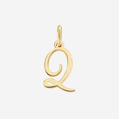 Cursive Initial Charm – Gold