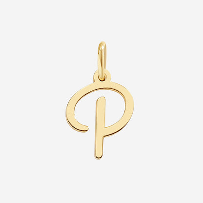 Cursive Initial Charm – Gold