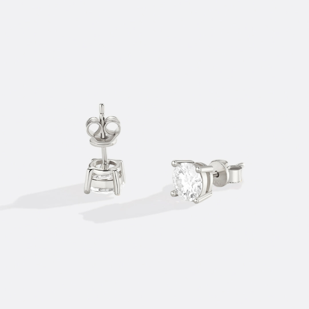 Classic Diamond Stud Earrings