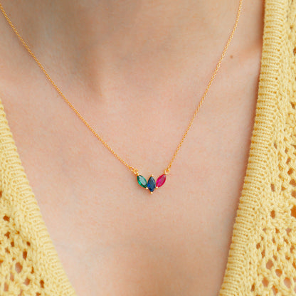 Elegant Family Birthstone Necklace