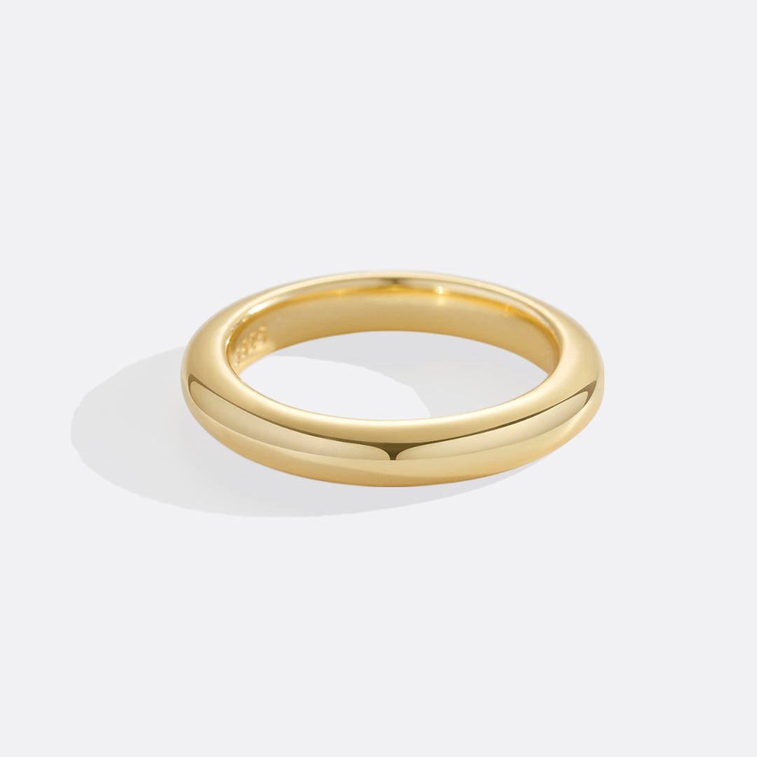Half Round Band Stacking Ring