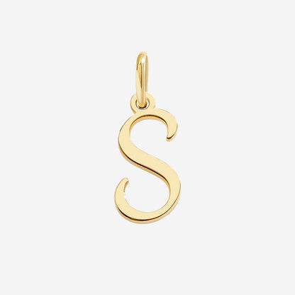 Cursive Initial Charm – Gold